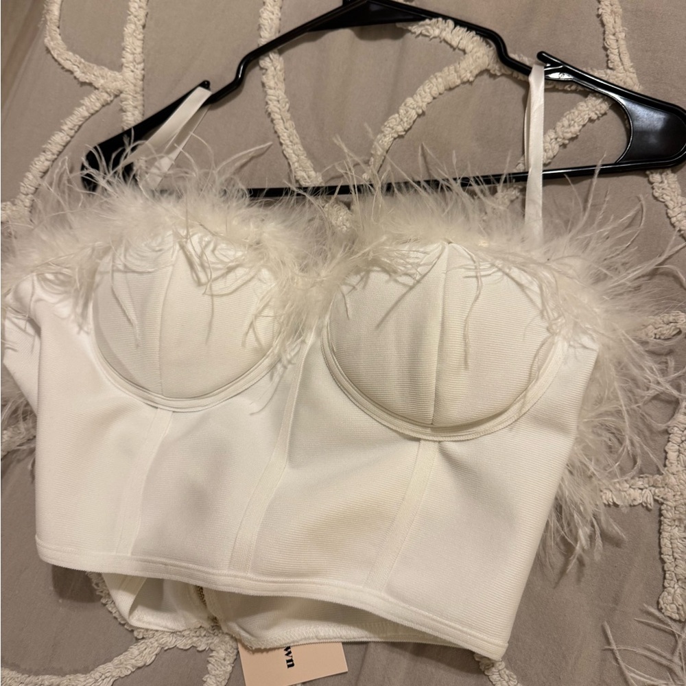 Ramona Bustier Top in White size L new with tag